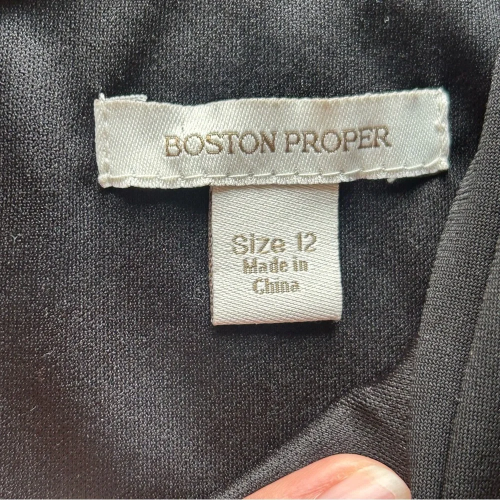 Boston‎ Proper Elegant Black One-Shoulder Dress